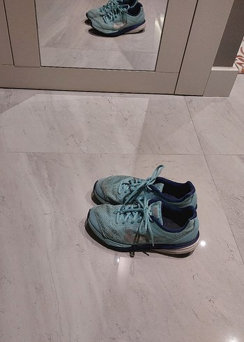 su yeşili ya da pastel mavi Bağcıklı Spor Kadın Sneaker - Görsel 7