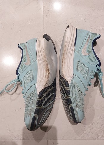 su yeşili ya da pastel mavi Bağcıklı Spor Kadın Sneaker - Görsel 2