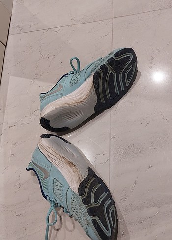 su yeşili ya da pastel mavi Bağcıklı Spor Kadın Sneaker - Görsel 3