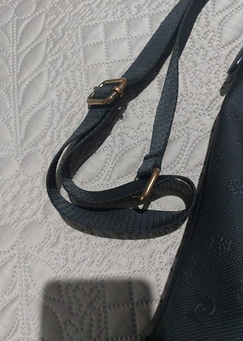 Siyah Deri Tokalı Kadın Çantası - Görsel 3