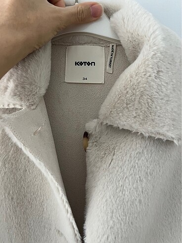 36 Beden camel Renk peluş kaban