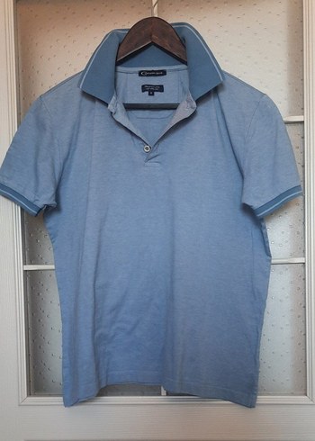 Erkek Mavi Denim Polo Tişört