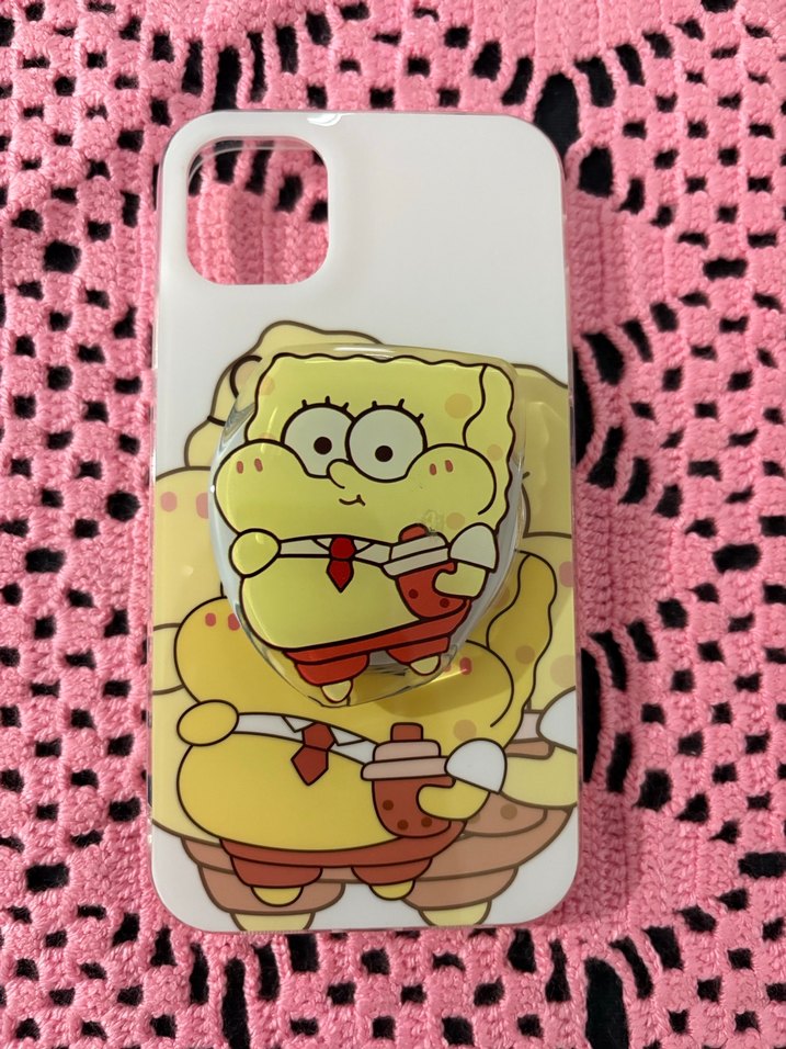 Sünger Bob ıphone 13/14 Telefon Kılıfı - Görsel 4