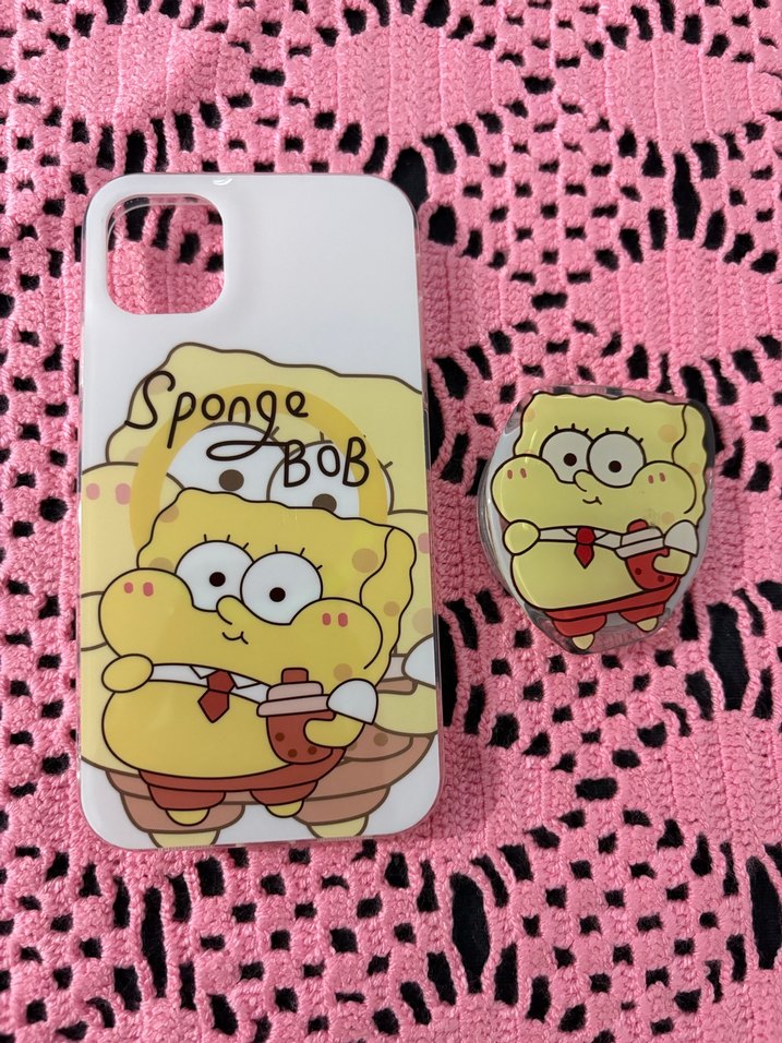 Sünger Bob ıphone 13/14 Telefon Kılıfı - Görsel 3