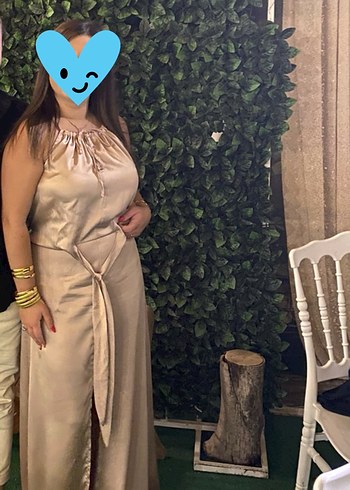 Zara Bej Uzun Askılı Drapeli Kadın Elbise
