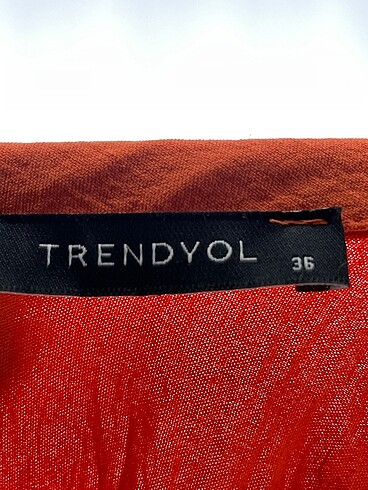 36 Beden turuncu Renk Trendyol & Milla Uzun Elbise %70 İndirimli.