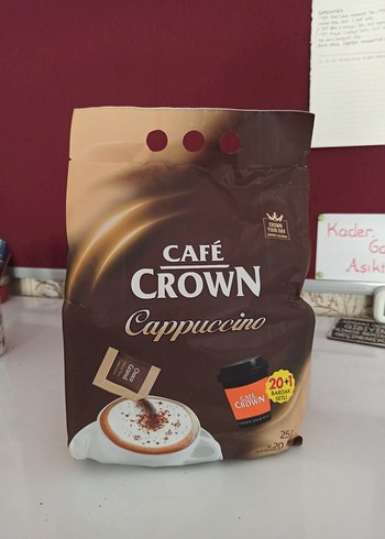 Café Crown Cappuccino Kahve 20'li Paket