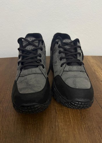 Gri Kamuflaj Desenli Bağcıklı Outdoor Ayakkabı - Görsel 2