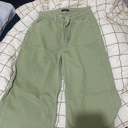 Yeşil Haki Jean Pantolon