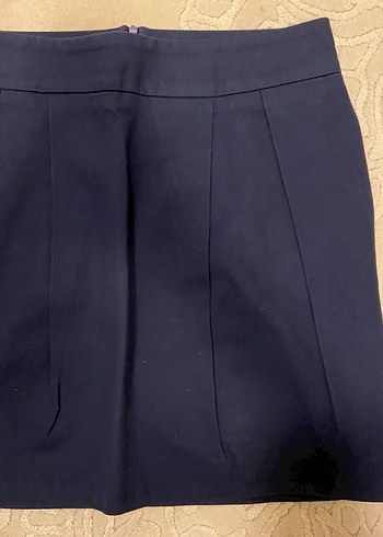 Lacivert Kadın Mini Kalem Etek - Görsel 2