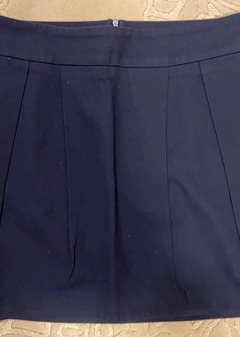 Lacivert Kadın Mini Kalem Etek - Görsel 3