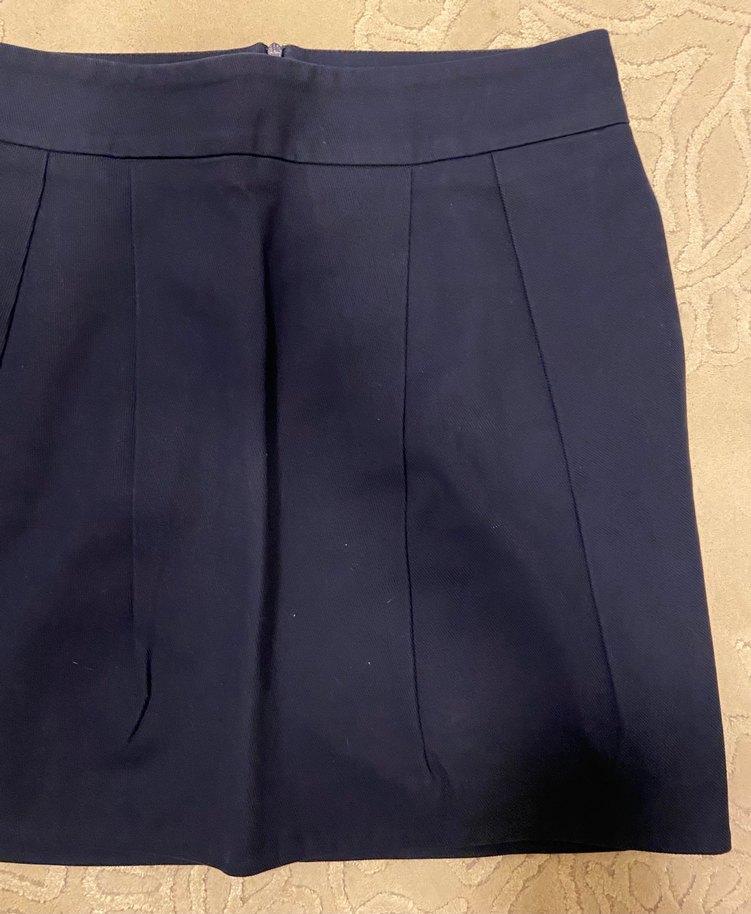 Lacivert Kadın Mini Kalem Etek - Görsel 2