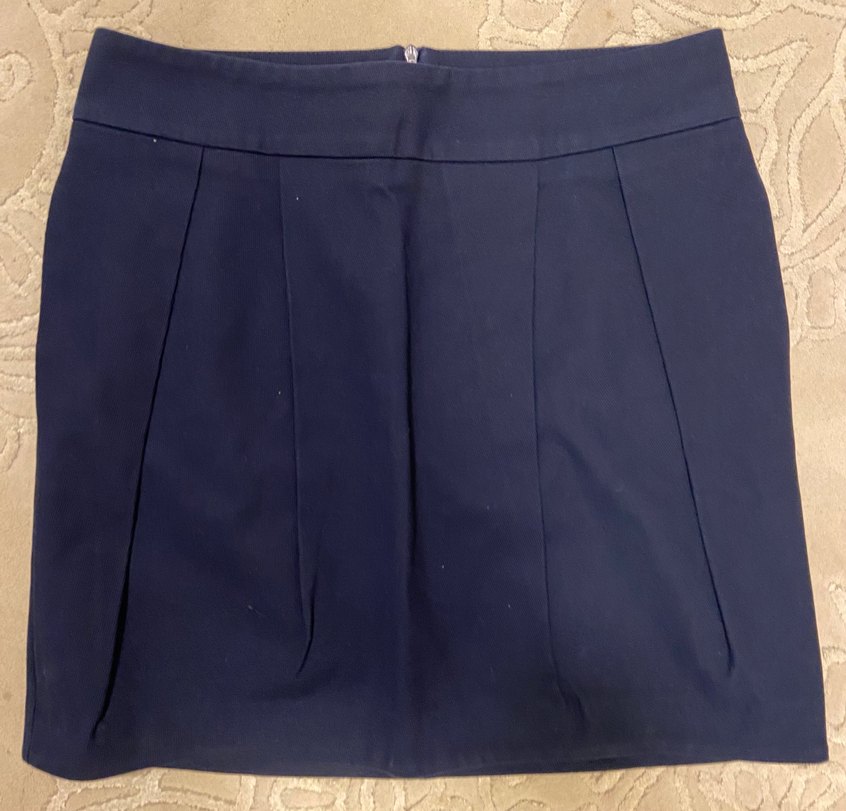 Lacivert Kadın Mini Kalem Etek - Görsel 3