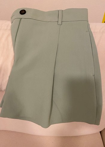 Kadın Pastel Mini Yüksek Bel Şort - Görsel 4