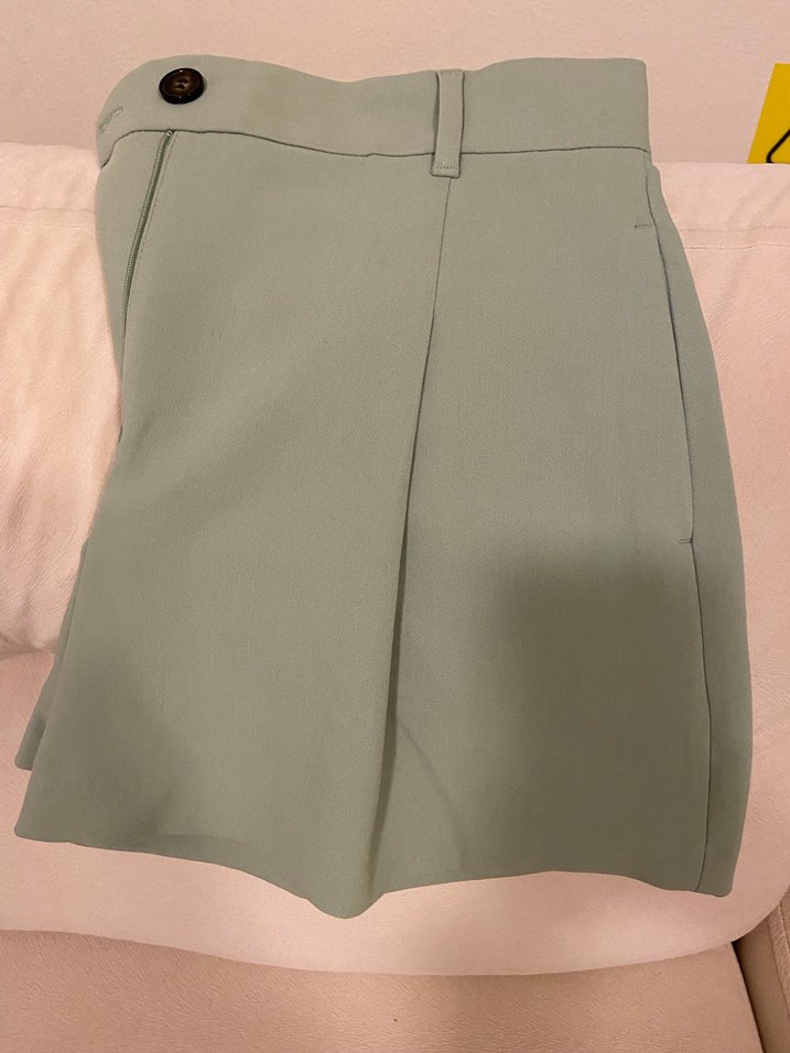 Kadın Pastel Mini Yüksek Bel Şort - Görsel 4