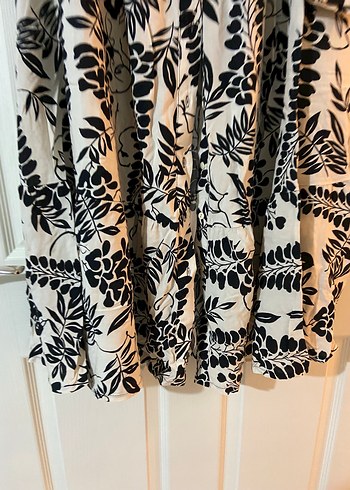 Bohem Desenli Uzun Kol Bej Uzun Elbise - Görsel 6