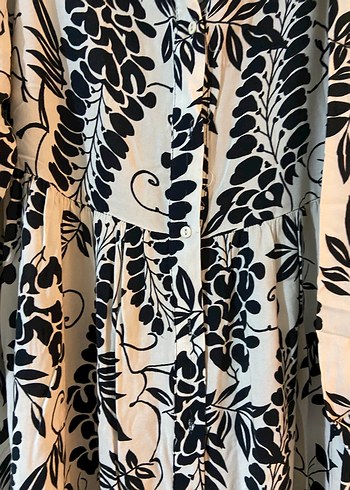 Bohem Desenli Uzun Kol Bej Uzun Elbise - Görsel 4