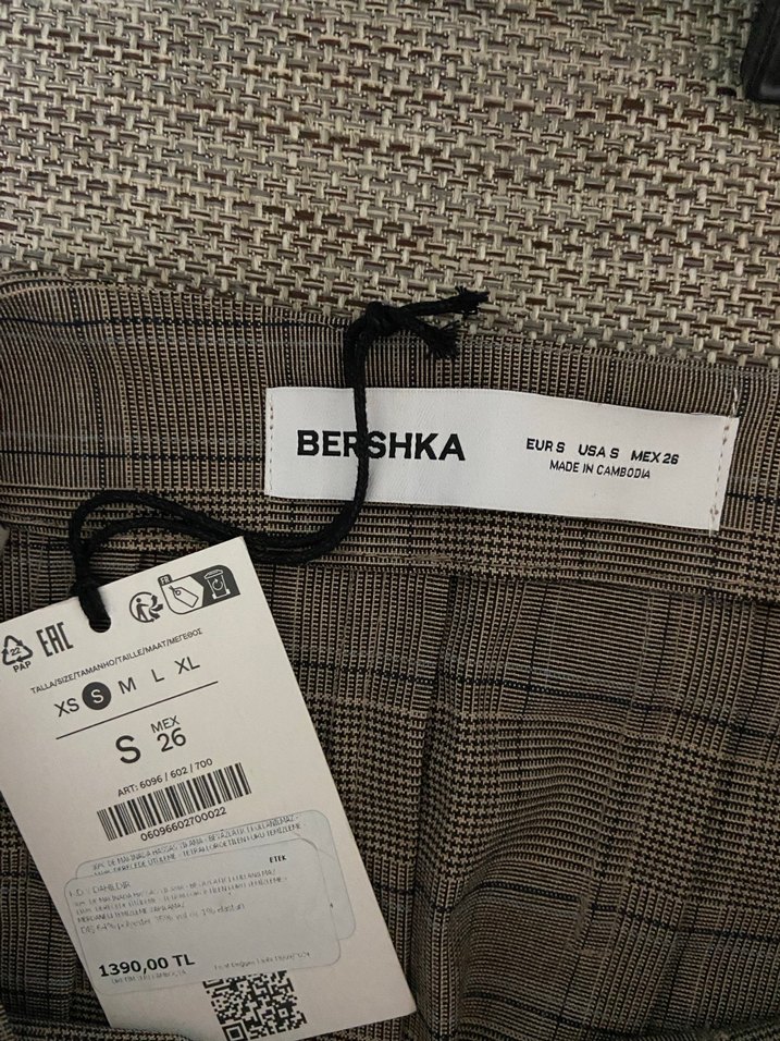 Kemerli Midi Ekoseli Kadın Etek - Görsel 5