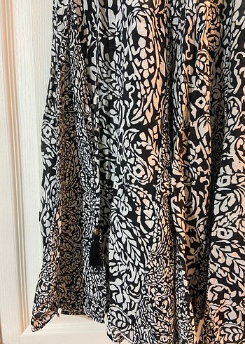 Bohem Gri Uzun Kadın Etek - Görsel 3