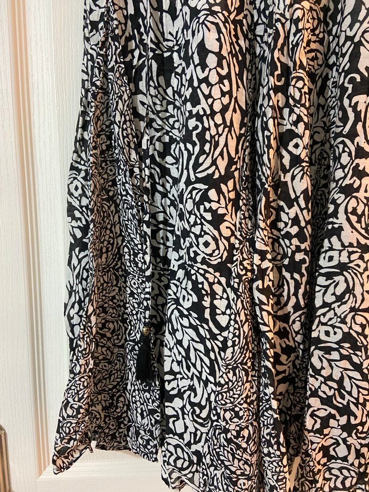 Bohem Gri Uzun Kadın Etek - Görsel 3