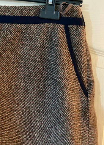 Kahverengi Mini Kadın Etek - Görsel 3