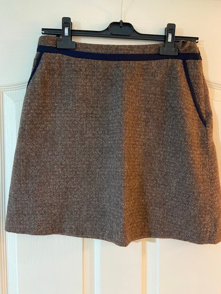 Kahverengi Mini Kadın Etek - Görsel 2