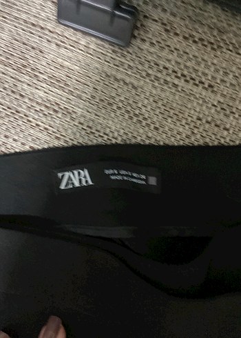 Siyah Dökümlü genis paca pareo Kadın Kumaş Pantolon - Görsel 6