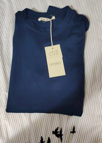 Kadın Lacivert Uzun Kollu Basic Tişört - Görsel 3