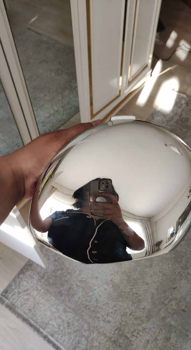 Bej Renkli Dekoratif Aynali canta - Görsel 3