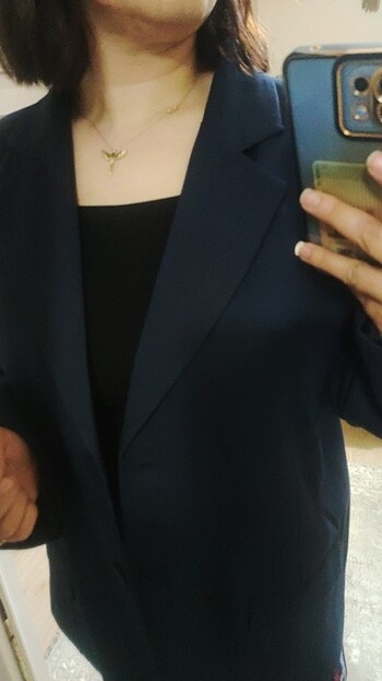 Zara Lacivert blazer ceket