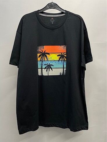 Yazlık pamuklu kumaş Klasik Kalıp california Baskılı T-shirt