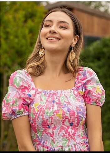 Zara Çiçekli elbise