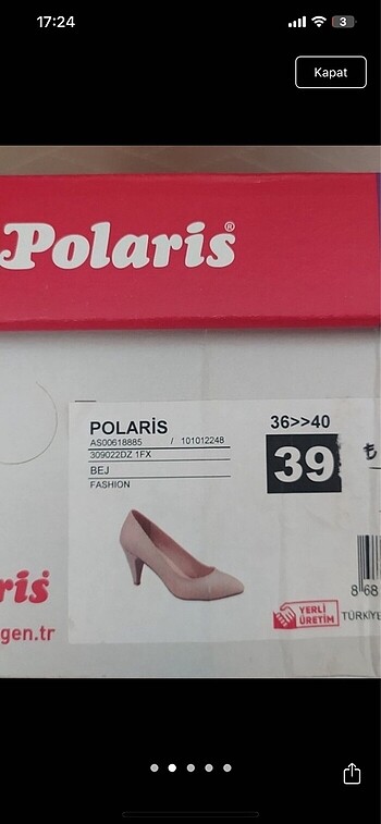 Polaris Topuklu ayakkabı