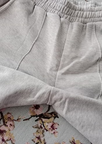 xl Beden gri Renk Gri Bol Kesim Kadın Eşofman Altı