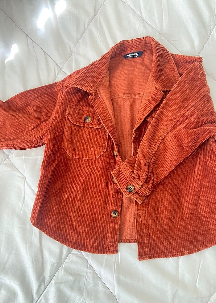 Kadife ceket gömlek - Görsel 2