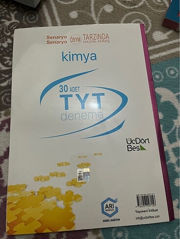  345 tyt kimya deneme sınavı