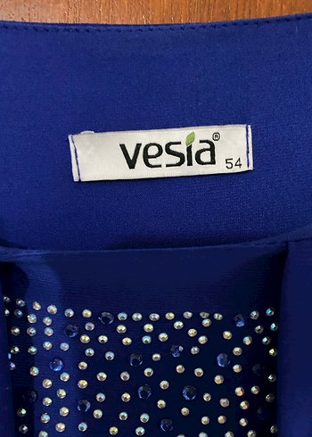 Mavi Uzun Kadın Elbise - Görsel 3