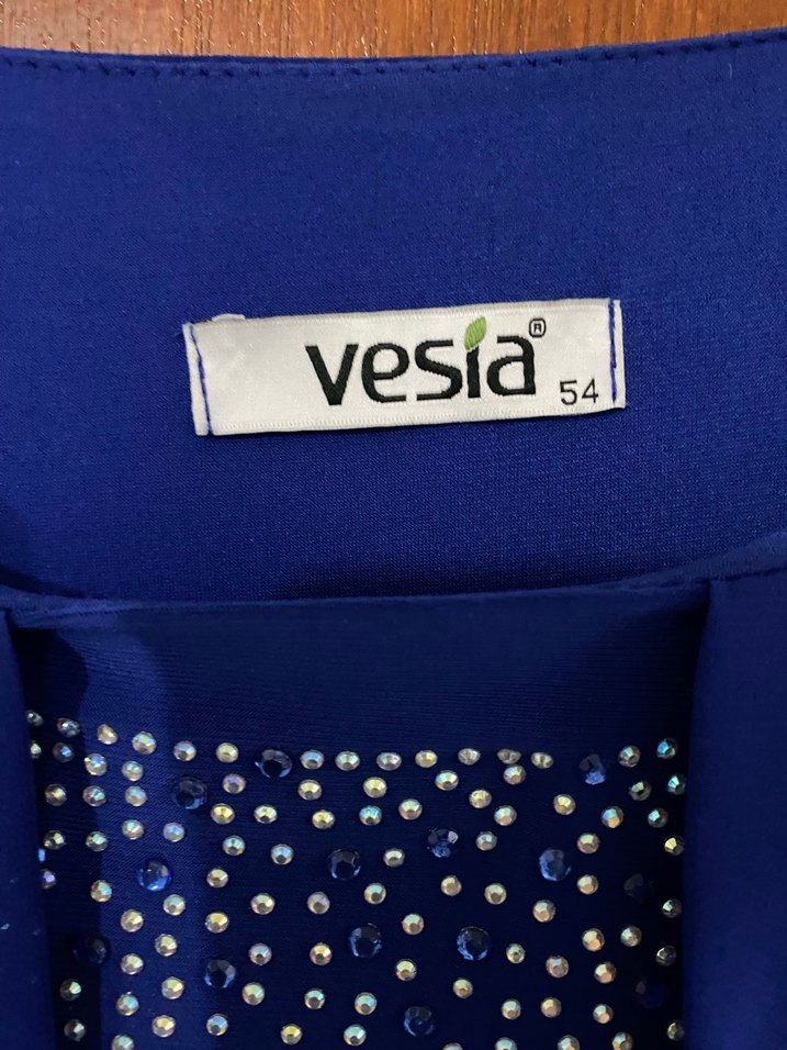 Mavi Uzun Kadın Elbise - Görsel 3