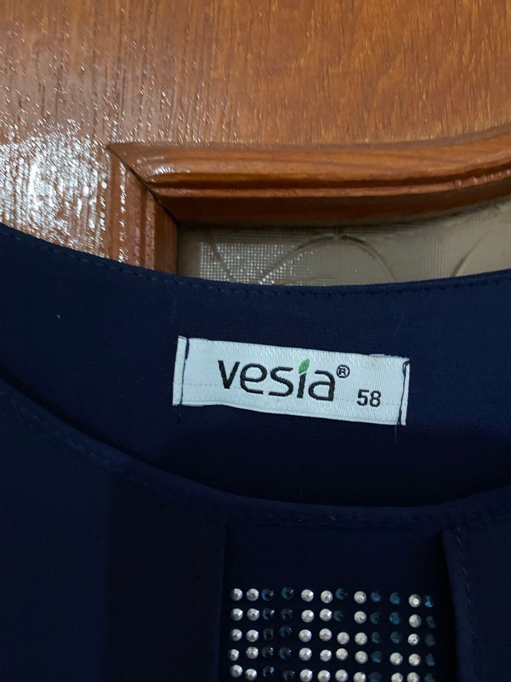 Kadın Lacivert Uzun Salaş Elbise - Görsel 2