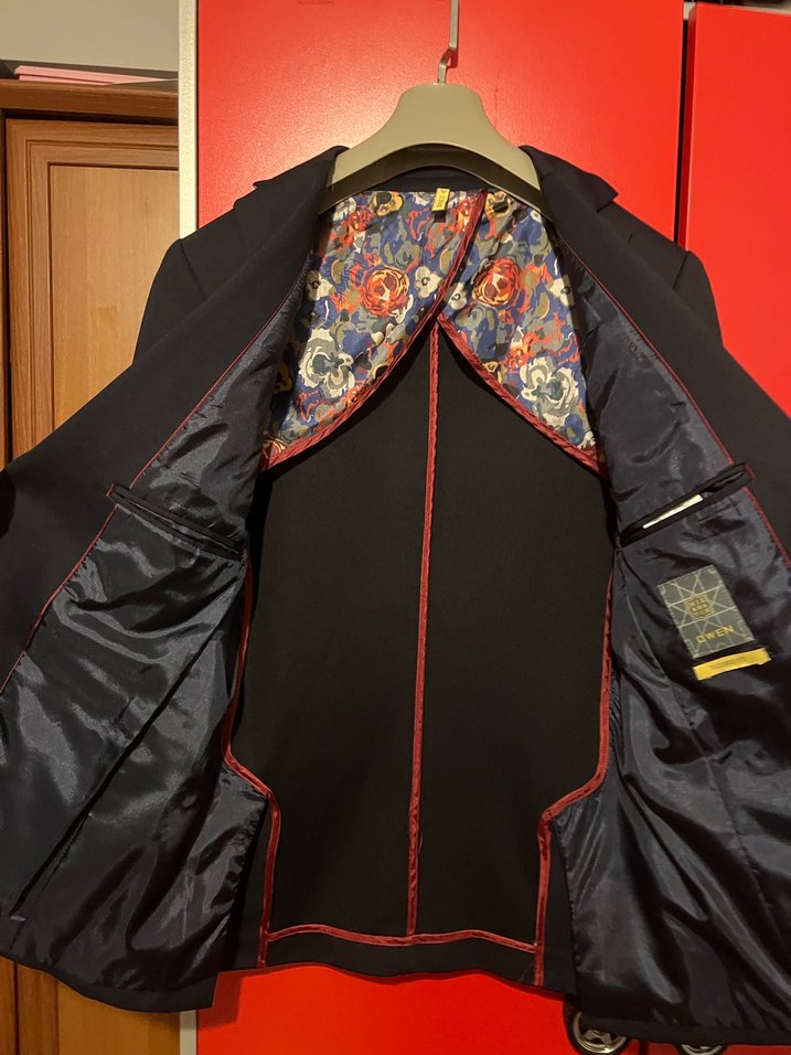 Siyah Düz Erkek Takım Ceket, Uzun Kollu - Görsel 3