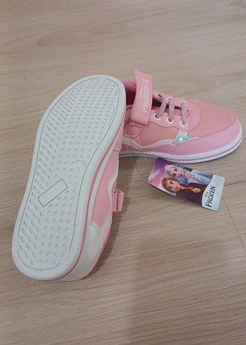 Frozen Kız Çocuk Pembe Frozen Desenli Spor Ayakkabı