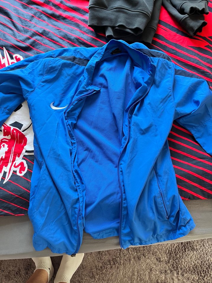 Erkek Mavi Fermuarlı Yağmurluk - Görsel 2