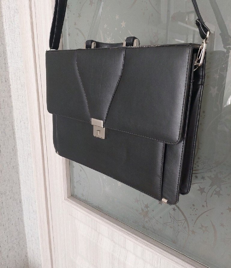 Klasik Siyah Erkek Evrak Çantası - Görsel 2