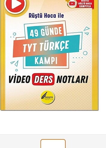 Rüştü Hoca 49 günde tyt Türkçe