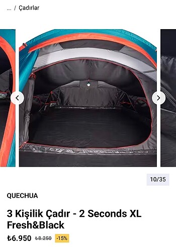 Beden mavi Renk decathlon quecha 3xl çadır