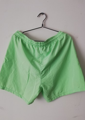 Erkek Loose Fit Yeşil Basic Deniz Şortu - Görsel 8