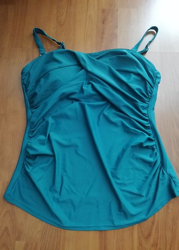 LC Waikiki Yeşil Drapeli Tankini Üst