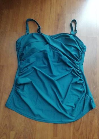 Yeşil Drapeli Tankini Üst