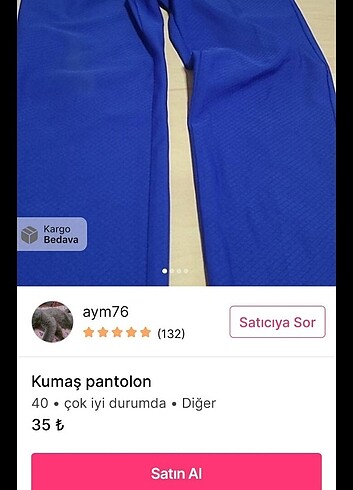 Diğer Saten pantolon 