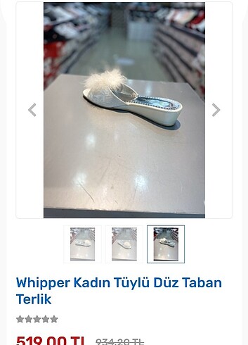 Zara Taşlı tüylü ev terliği